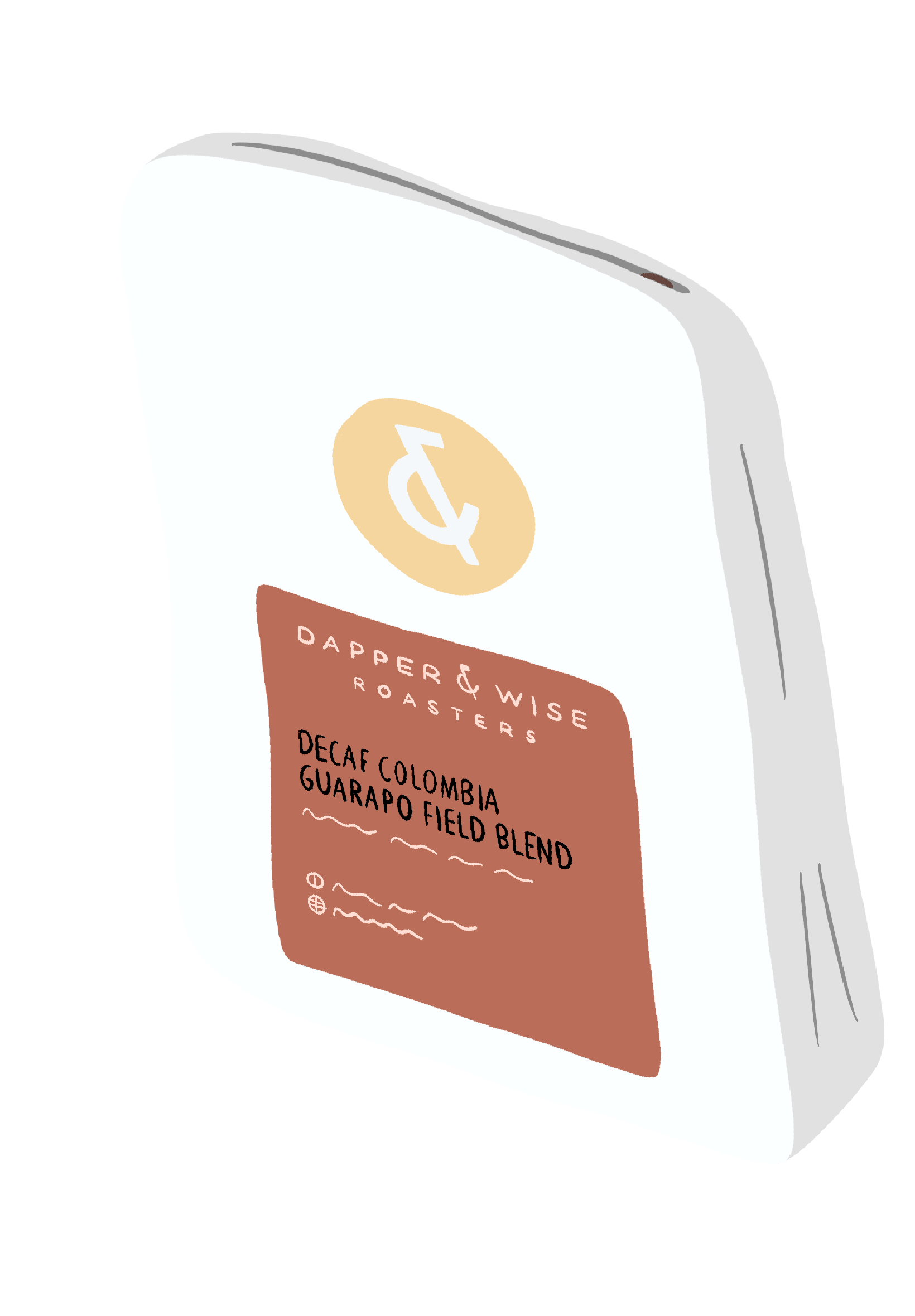 dapper and wise roasters/decaf colombia coffee